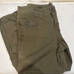 Linen blend Gap cargo styled pants